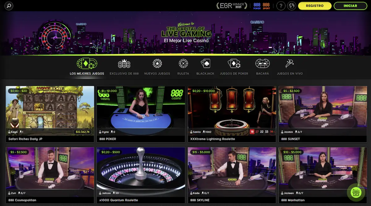 888 Casino en Vivo Peru