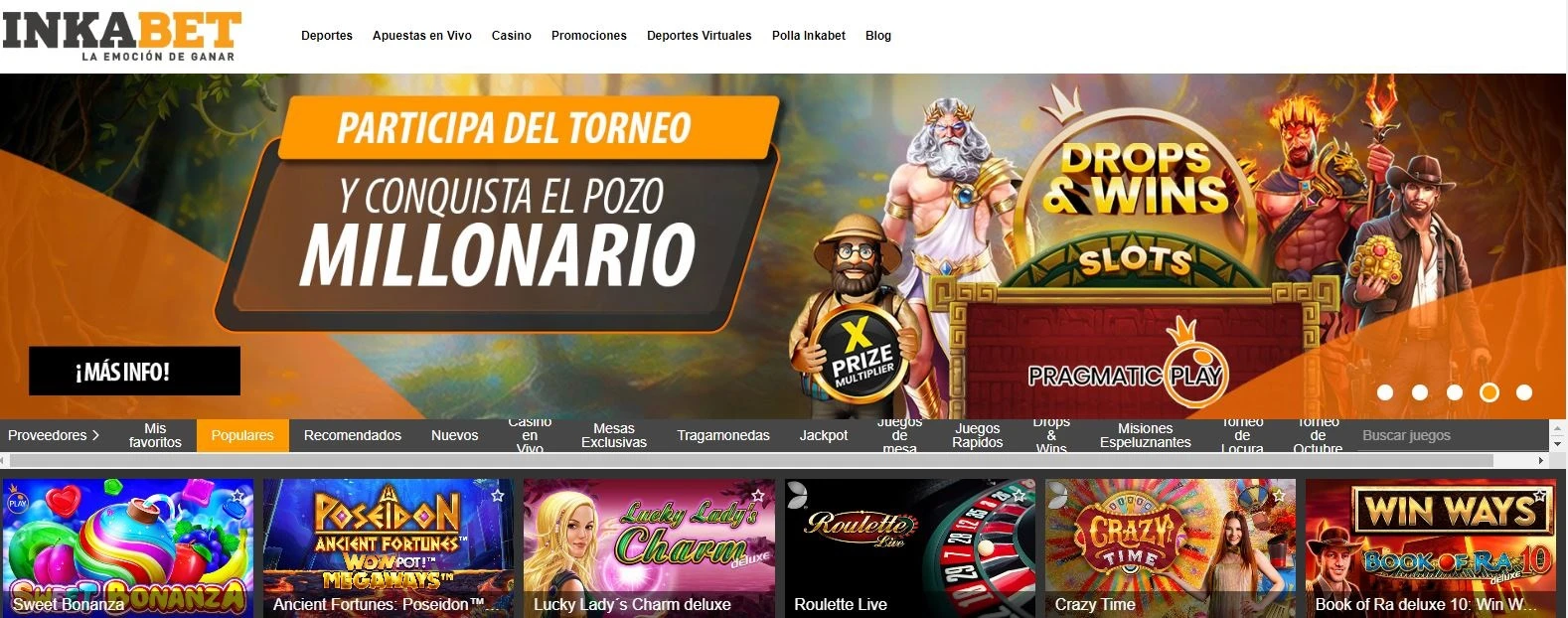 Inkbet casinos Perú