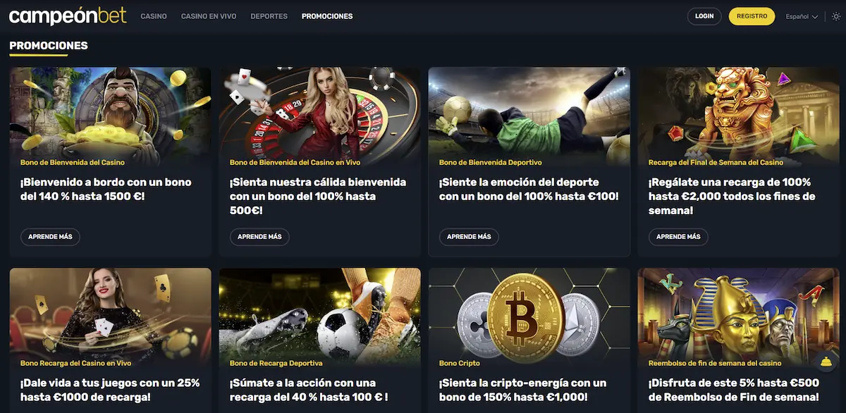 Bonos Campeonbet Casino bonos Peru