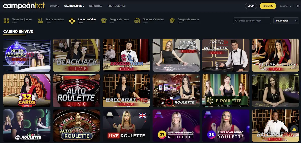 Campeonbet Casino en Vivo Peru