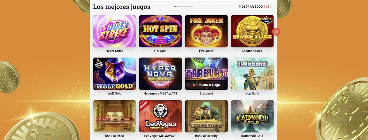 Leovegas Casino Peru Oferta de Juego