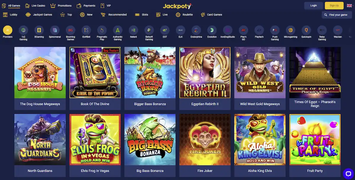 Jackpoty casino juegos