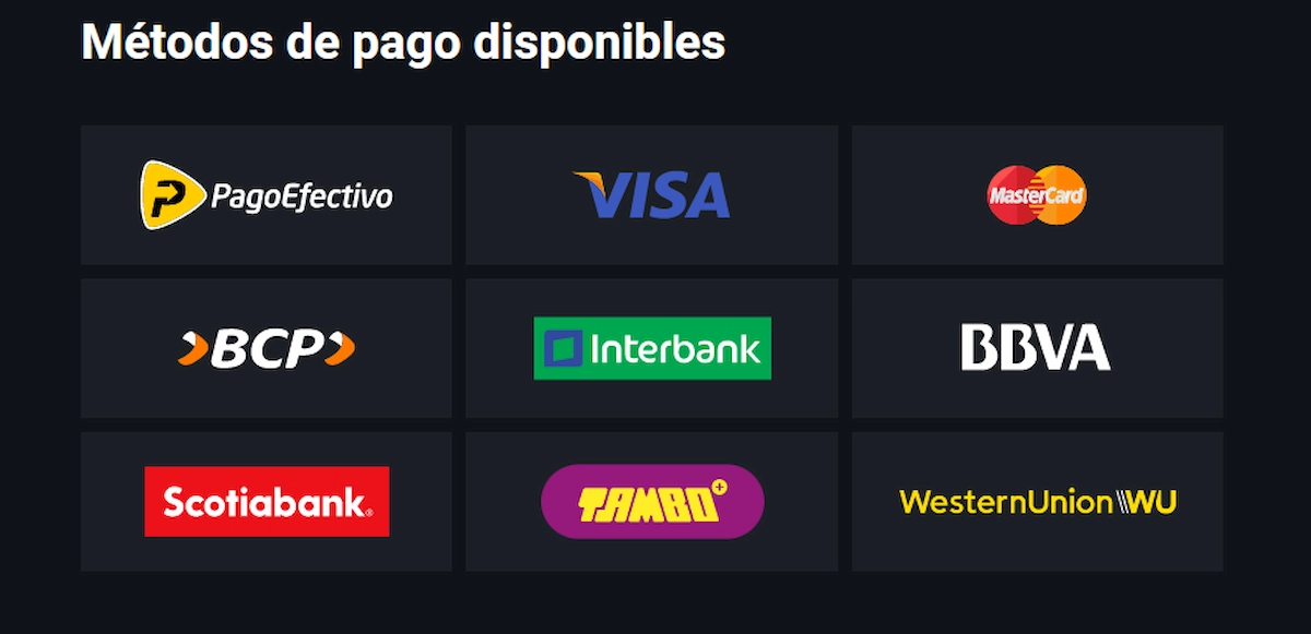 Betano casino metodos de pago