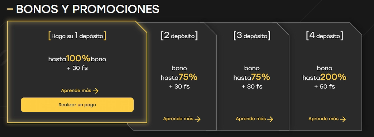 Fairspin.io casino bono de bienvenida