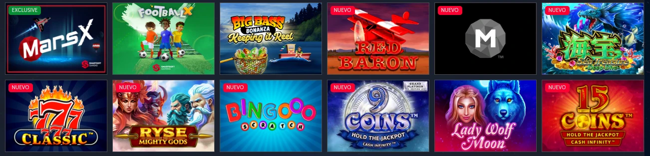 Juegos de casino en Marsbet